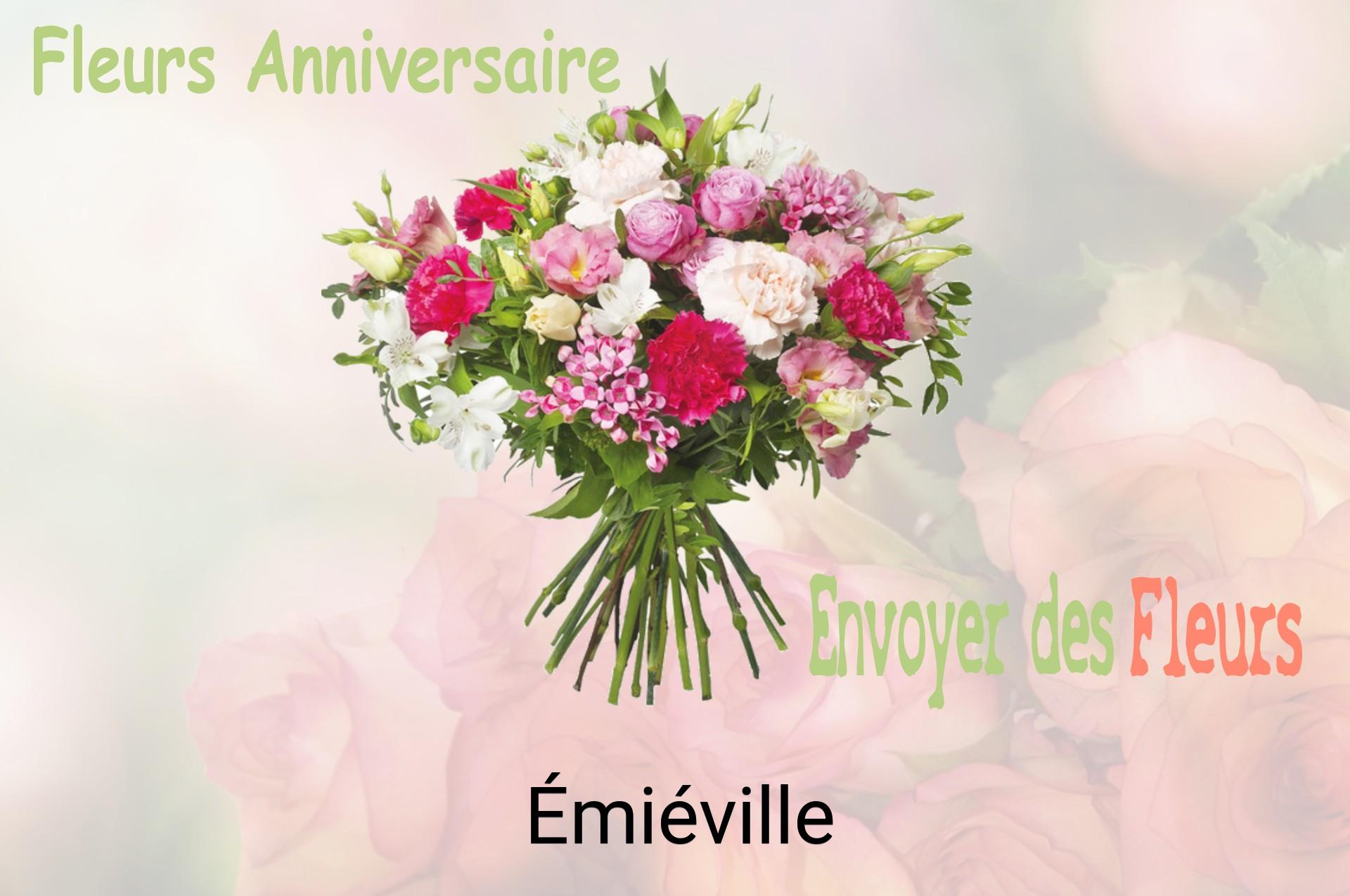 Bouquet de fleurs d’anniversaire livré à Émiéville